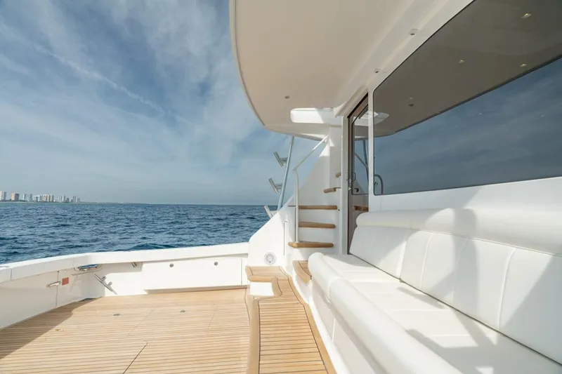 Slide: The Image of Viking 64 - Cockpit/Mezzanine 2025 Viking 64 Convertible - In-Stock 64-739 - 5553498