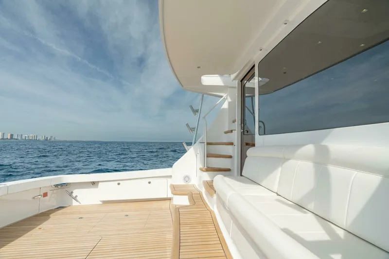 Slide: The Image of Viking 64 - Cockpit/Mezzanine 2025 Viking 64 Convertible - In-Stock 64-739 - 7675444