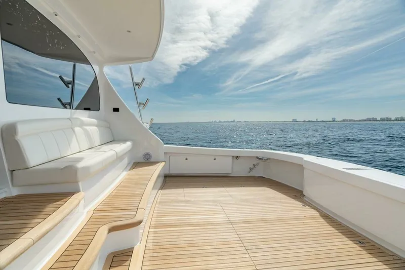 Slide: The Image of Viking 64 - Cockpit/Mezzanine 2025 Viking 64 Convertible - In-Stock 64-739 - 7675443