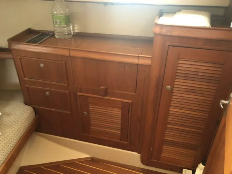 Slide: The Image of Island Packet 380 Aft cabin storage - 5554670