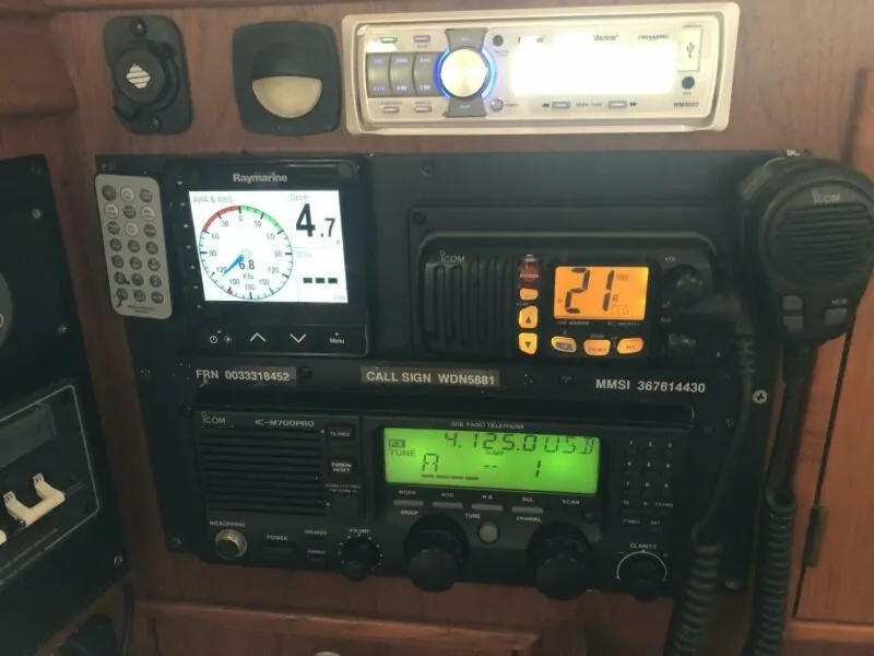 Slide: The Image of Island Packet 380 Nav station radios - 5554675