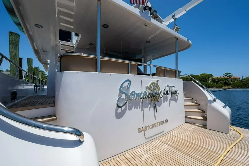 Slide: The Image of Ocean Alexander 78 Somewhere In Time- Swim Platform 2005 Ocean Alexander 78 EB Somewhere In Time - 5563991