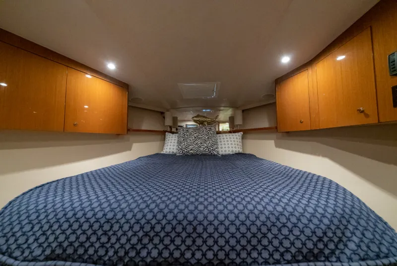 Slide: The Image of 2003 Viking 45 Convertible Big Sky Master Stateroom - 5570460