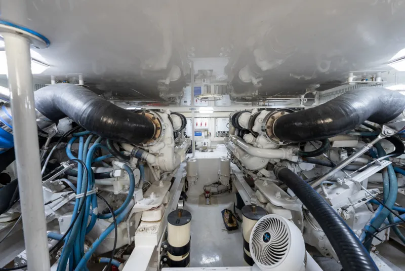 Slide: The Image of 2003 Viking 45 Convertible Big Sky Engine Room - 5570471