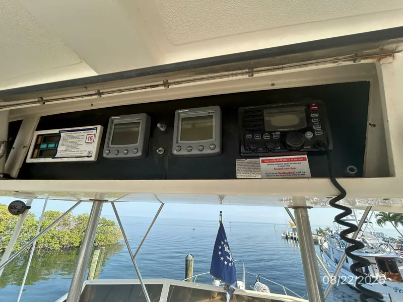 Slide: The Image of 44' Viking flybridge overhead electronics1 - 5581855