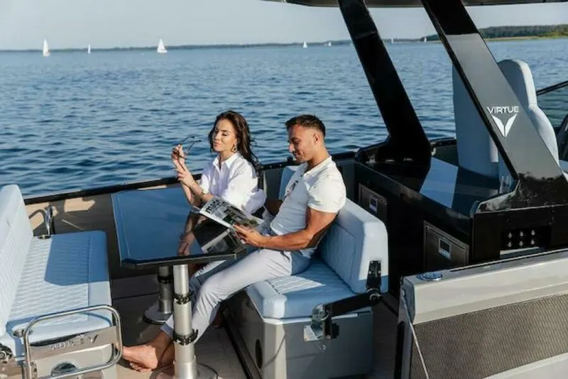 Slide: The Image of VIRTUE YACHTS V10 T-Tops Foldable Carbon-Fiber Table - 5584101