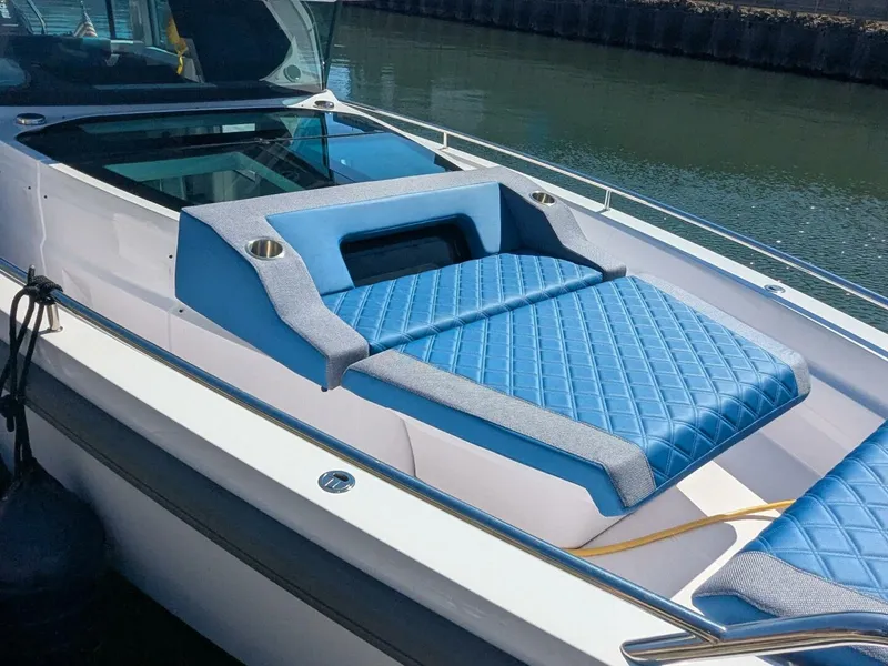 Slide: The Image of Axopar 37 Cross Cabin with Bench Seat, V10s 2024 - 5585079