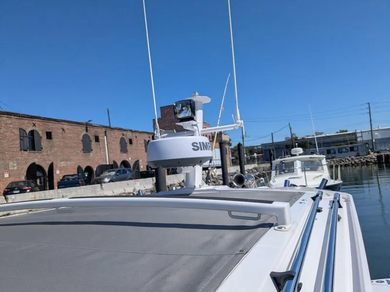 Slide: The Image of Axopar 37 Cross Cabin with Bench Seat, V10s 2024 - 5585087