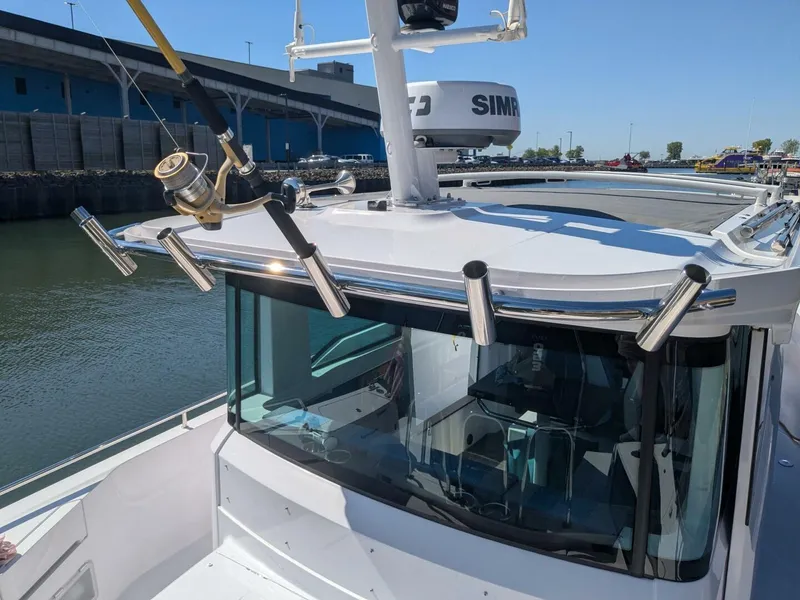 Slide: The Image of Axopar 37 Cross Cabin with Bench Seat, V10s 2024 - 5585088