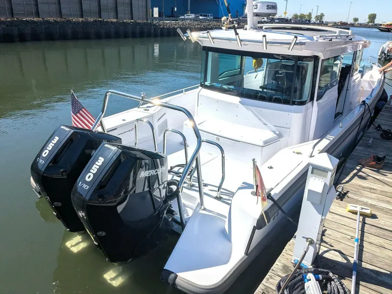 Slide: The Image of Axopar 37 Cross Cabin with Bench Seat, V10s 2024 - 5585089