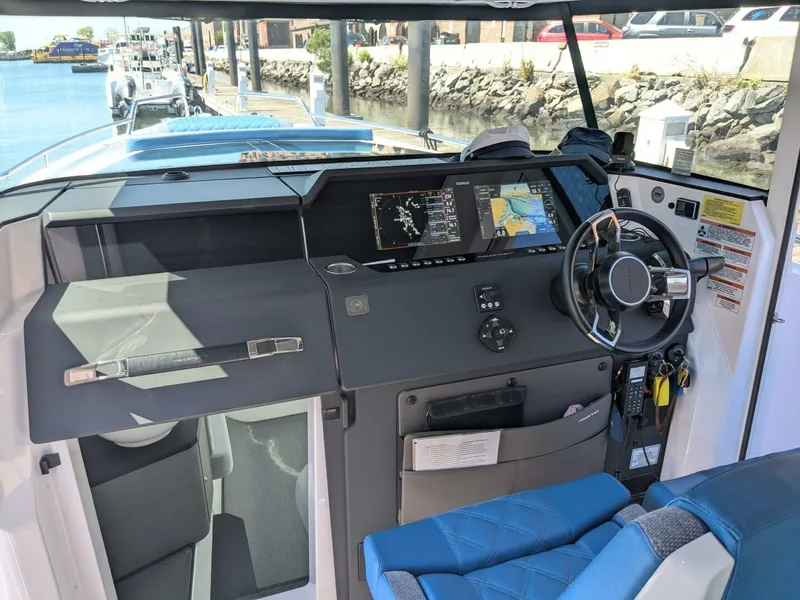 Slide: The Image of Axopar 37 Cross Cabin with Bench Seat, V10s 2024 - 5585097