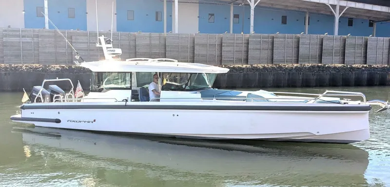 Slide: The Image of Axopar 37 Cross Cabin with Bench Seat, V10s 2024 - 5585076