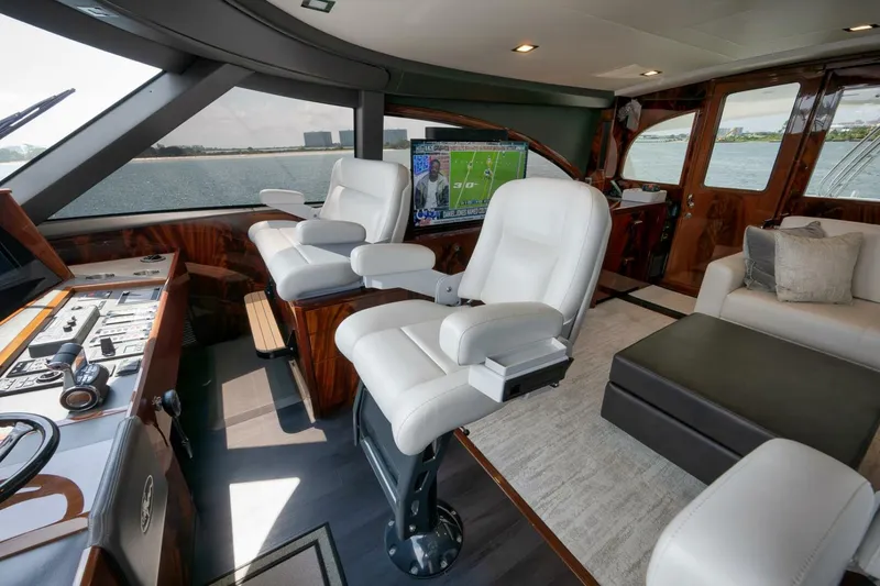 Slide: The Image of 2025 Viking 90 Convertible- NIKKI BELLA- Enclosed Bridge Helm - 5592718