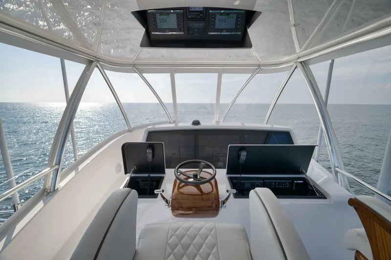 Slide: The Image of 2025 Viking 90 Convertible- NIKKI BELLA- Flybridge Helm - 5592684