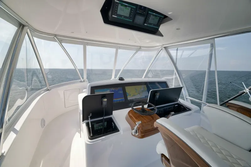 Slide: The Image of 2025 Viking 90 Convertible- NIKKI BELLA- Flybridge Helm - 5592686