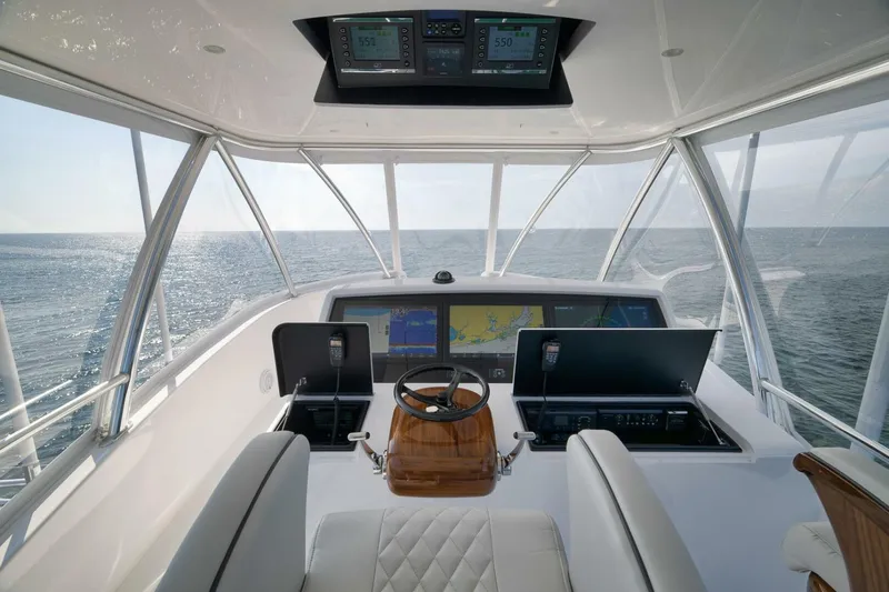 Slide: The Image of 2025 Viking 90 Convertible- NIKKI BELLA- Flybridge Helm - 5592687