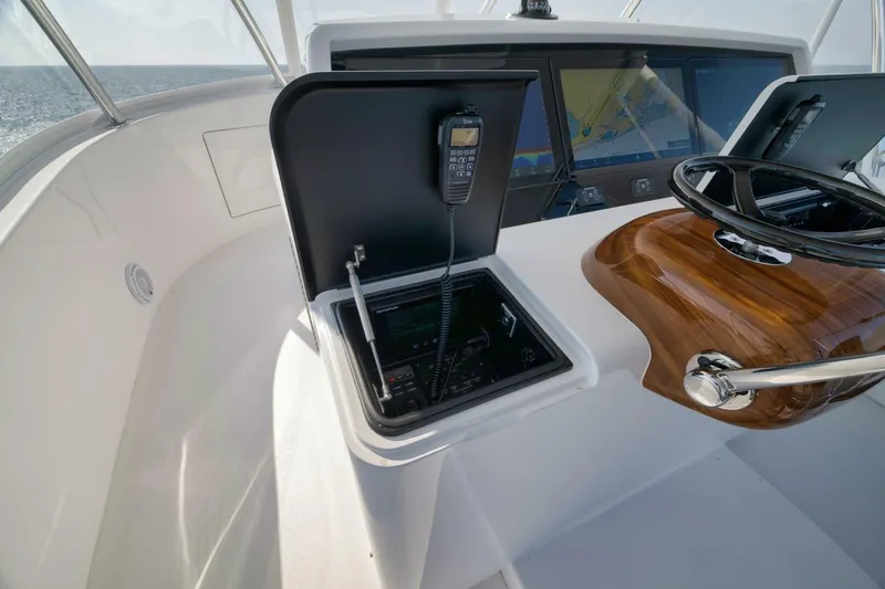 Slide: The Image of 2025 Viking 90 Convertible- NIKKI BELLA- Flybridge Helm - 5592690
