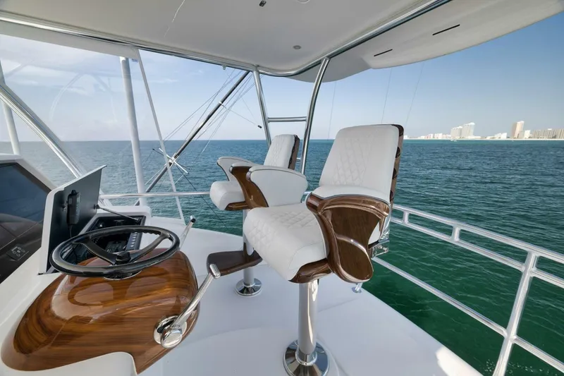 Slide: The Image of 2025 Viking 90 Convertible- NIKKI BELLA- Flybridge Helm - 5592692