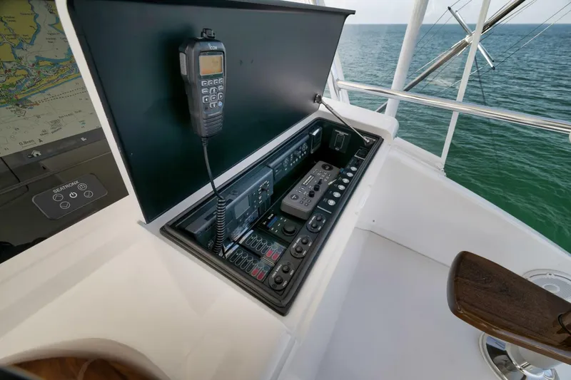 Slide: The Image of 2025 Viking 90 Convertible- NIKKI BELLA- Flybridge Helm - 5592697