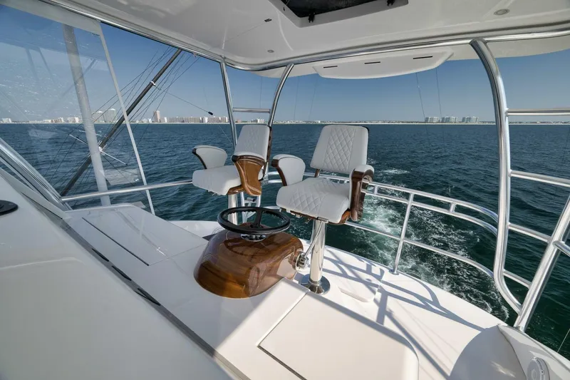 Slide: The Image of 2025 Viking 90 Convertible- NIKKI BELLA- Flybridge Helm - 5592706