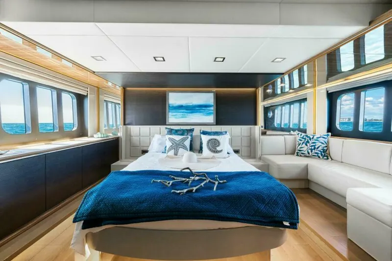 Slide: The Image of 2018 Absolute 60 Flybridge 'Mama's House' Master Stateroom - 5586500