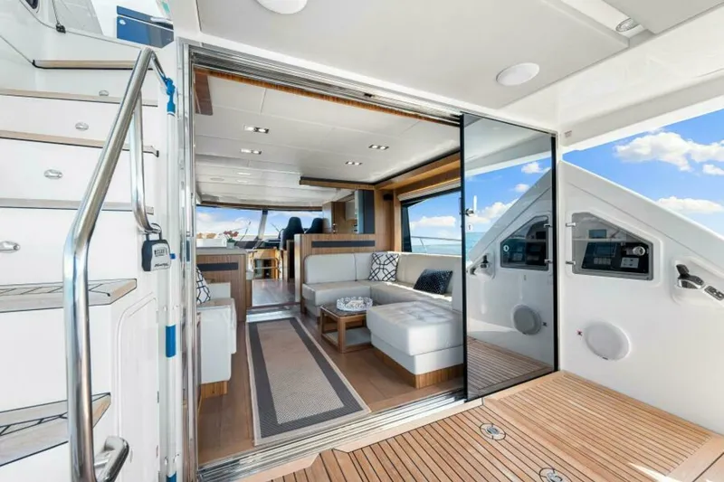 Slide: The Image of 2018 Absolute 60 Flybridge 'Mama's House' 
Aft Deck
 - 5586485