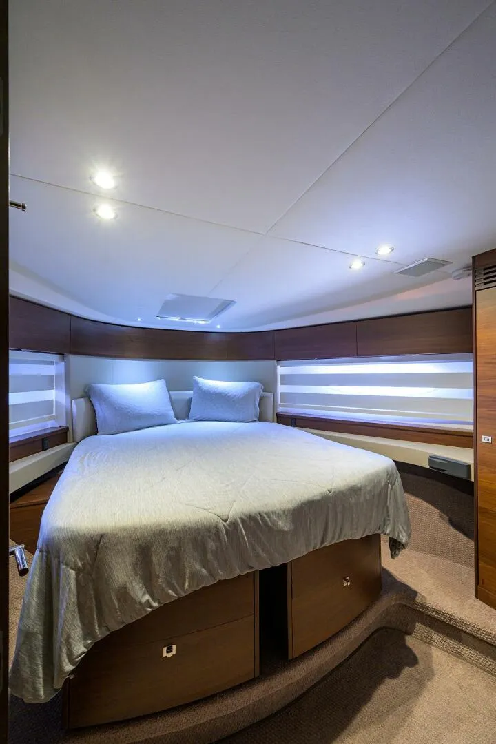 Slide: The Image of Princess F49 Chill- Forward Stateroom 2018 Princess 49 Flybridge Chill - 5590125