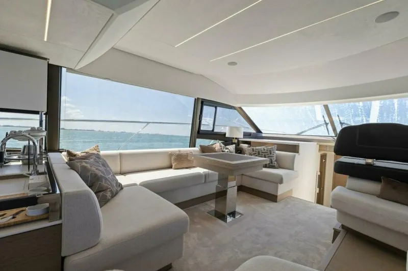 Slide: The Image of 2022 59 Prestige Flybridge - How Sweet It Its - Dinette - 5592132