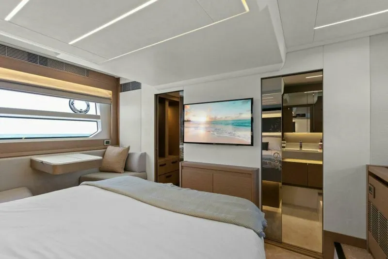 Slide: The Image of 2022 59 Prestige Flybridge - How Sweet It Its - Master Stateroom - 5592144