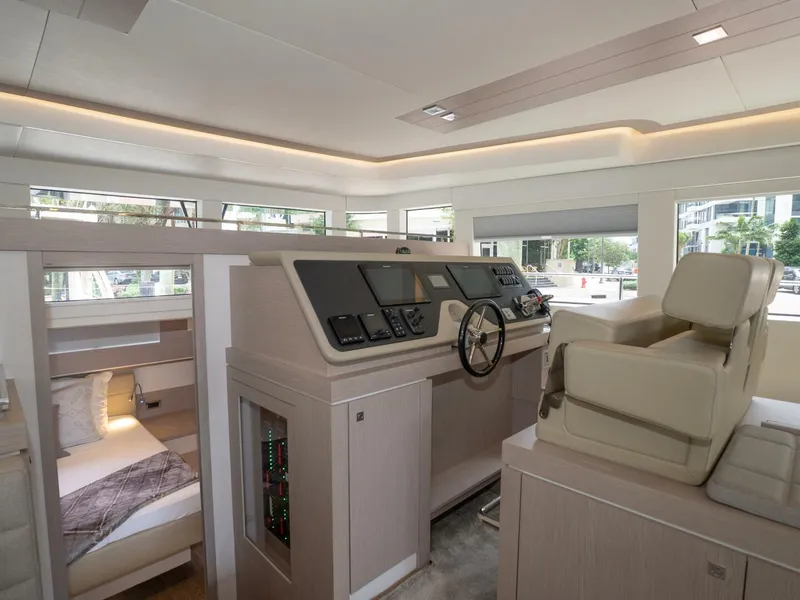 Slide: The Image of Alva OE 54 Salon Helm Station Ocean Eco 54 forward salon helm with excellent sightlines - 5603804