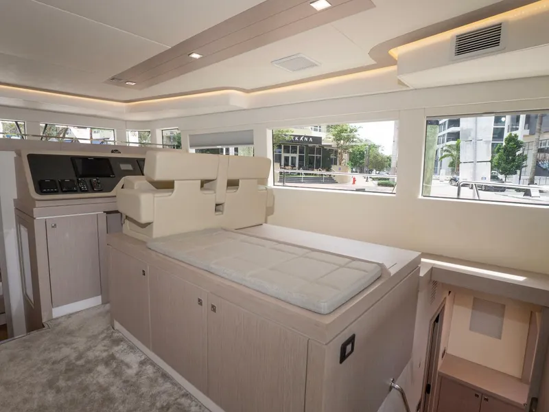 Slide: The Image of Alva OE 54 Salon TV Hi Low Ocean Eco 54 salon with hi-low TV integrated into cabinetry - 5603806