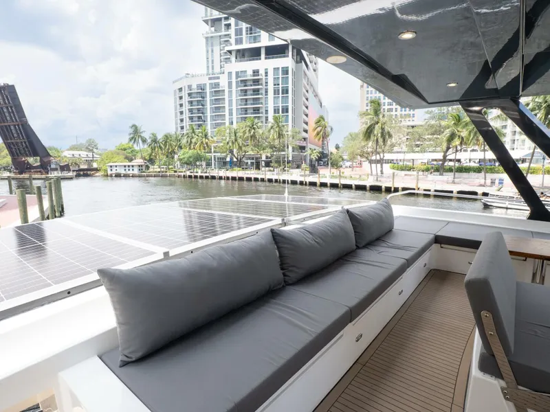 Slide: The Image of Alva OE 54 Flybridge Sofa Seating Ocean Eco 54 flybridge sofa seating under hardtop - 5603826