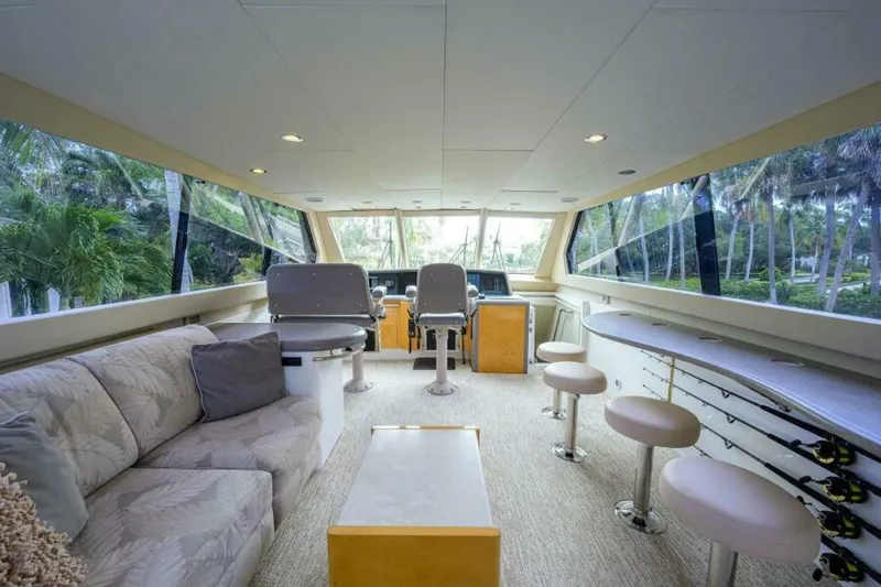 Slide: The Image of Lazzara 80 LOST TEXAN - Skylounge 1998 Lazzara 80 Cockpit Motoryacht LOST TEXAN - 5603320