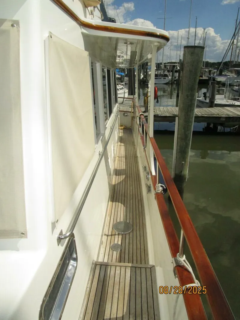 Slide: The Image of 42' Grand Banks port side deck2 - 5615591