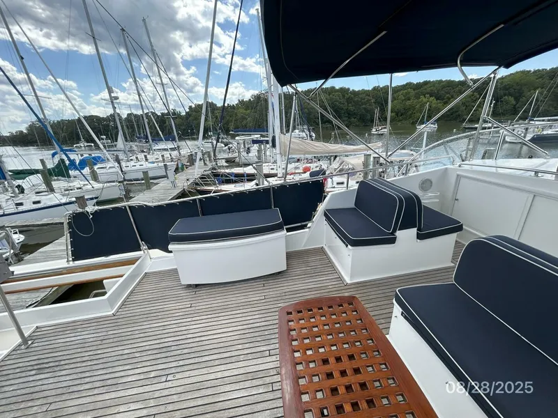 Slide: The Image of 42' Grand Banks flybridge port - 5614222