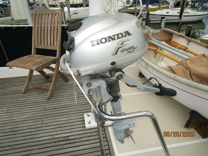 Slide: The Image of 42' Grand Banks tender outboard - 5615606