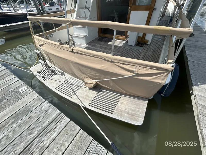 Slide: The Image of 42' Grand Banks transom covered - 5615609