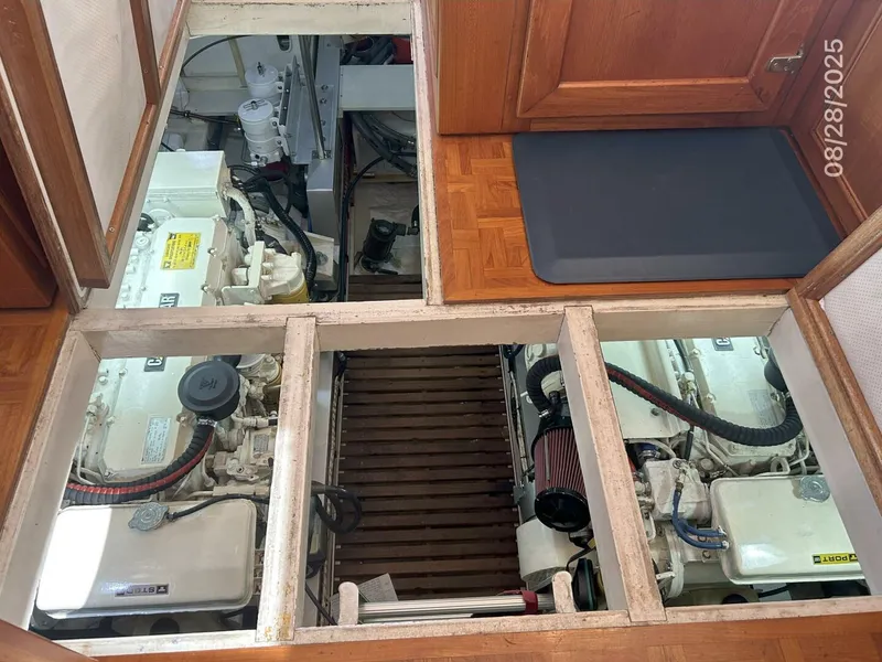 Slide: The Image of 42' Grand Banks engine room access - 5614212