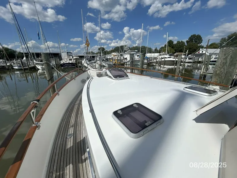 Slide: The Image of 42' Grand Banks foredeck2 - 5614229