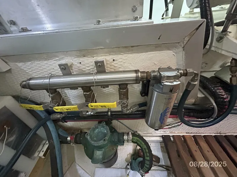 Slide: The Image of 42' Grand Banks oil change system - 5615583