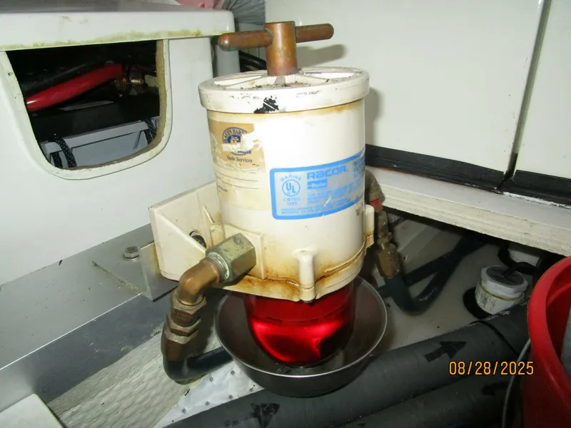 Slide: The Image of 42' Grand Banks generator Racor fuel filter - 5615563