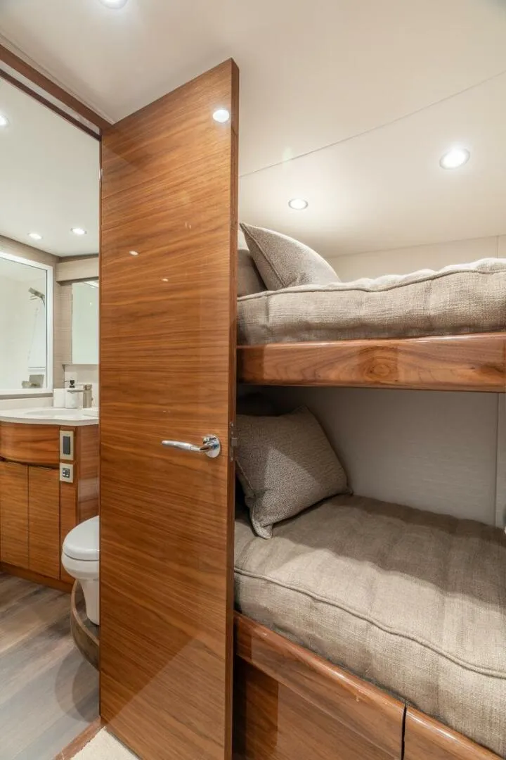 Slide: The Image of Viking 54 Convertible - Bunk Stateroom 2026 Viking 54 Convertible - 5608437