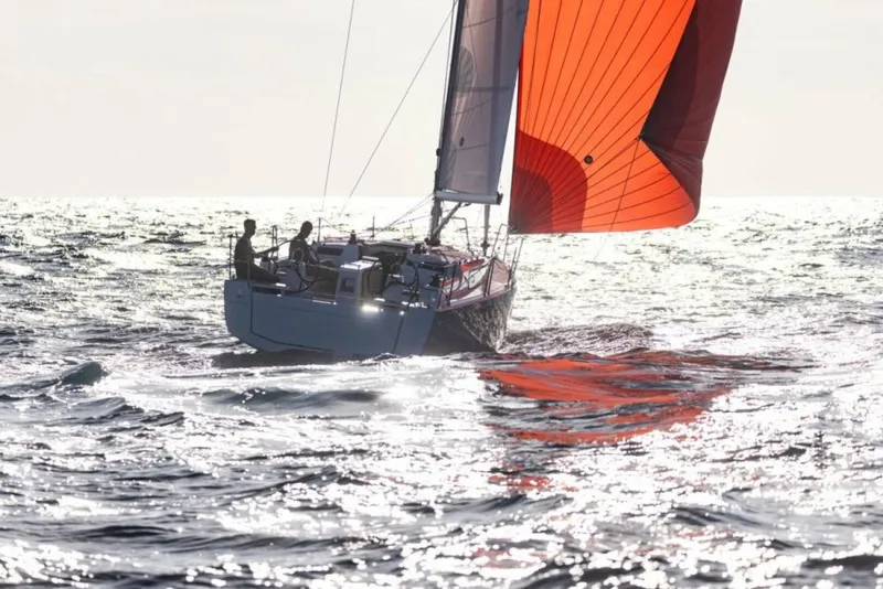 Slide: The Image of Beneteau Oceanis 34.1 Electric Under Spinnaker - 5609083