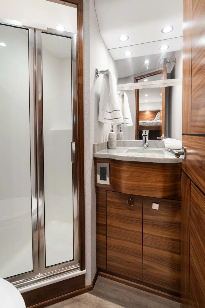 Slide: The Image of Viking 74 Convertible - Crew Stateroom Ensuite Head 2026 Viking 74 Convertible - 5610032