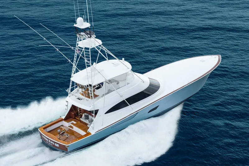 Slide: The Image of Viking 82 Convertible - Running Exterior PRofile 2026 Viking 82 Convertible - 5610377