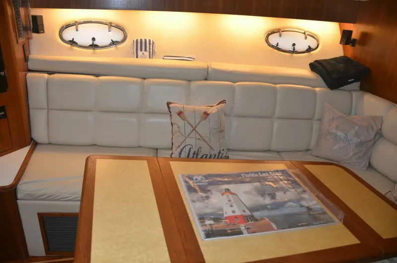 Slide: The Image of Cabin Seating and Table 2001 Tiara Yachts 4100 Open Sea Time - 7011906
