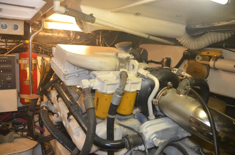 Slide: The Image of Engine Room 2001 Tiara Yachts 4100 Open Sea Time - 5615812