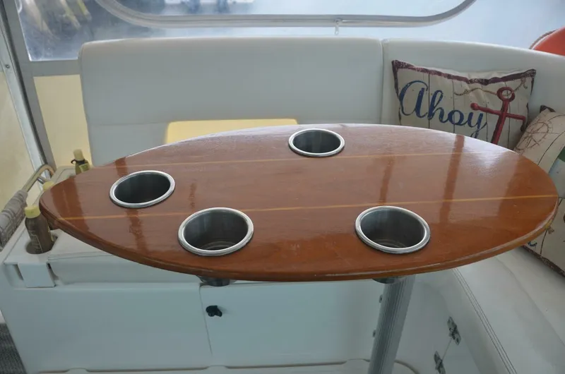Slide: The Image of Helm Deck Seating and Table 2001 Tiara Yachts 4100 Open Sea Time - 7011924