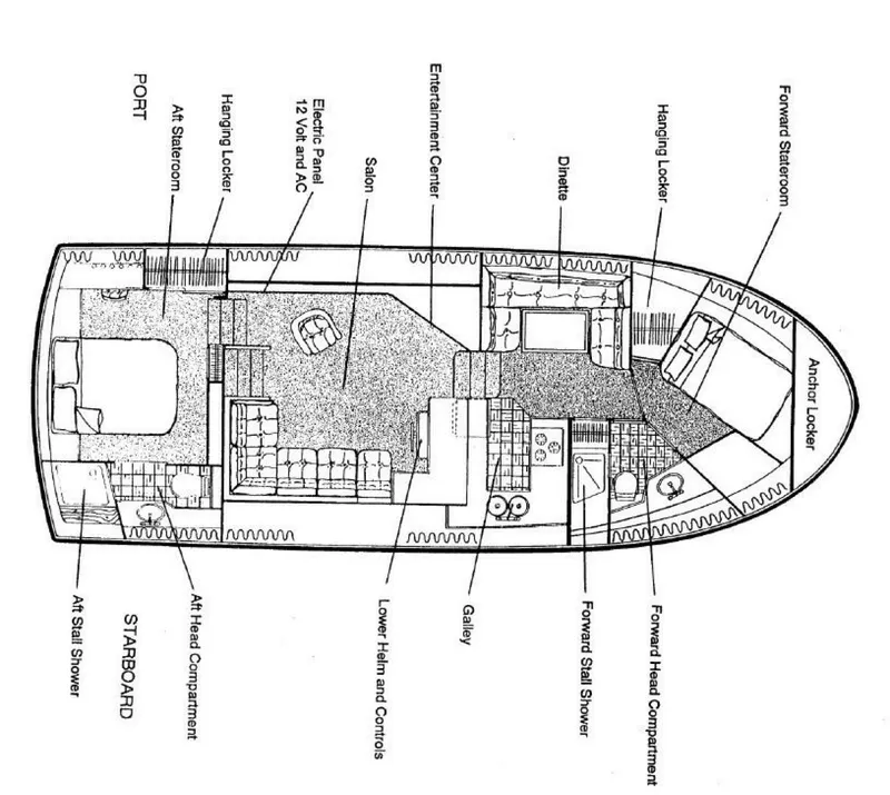 Slide: The Image of Carver 440 Aft Cabin Layout - 5629103