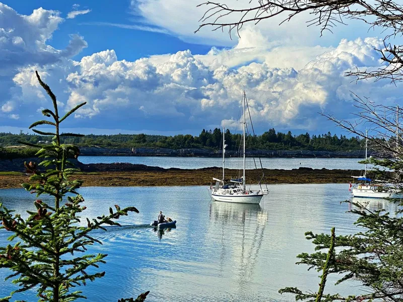 Slide: The Image of 40' Nauticat at anchor - 5625992